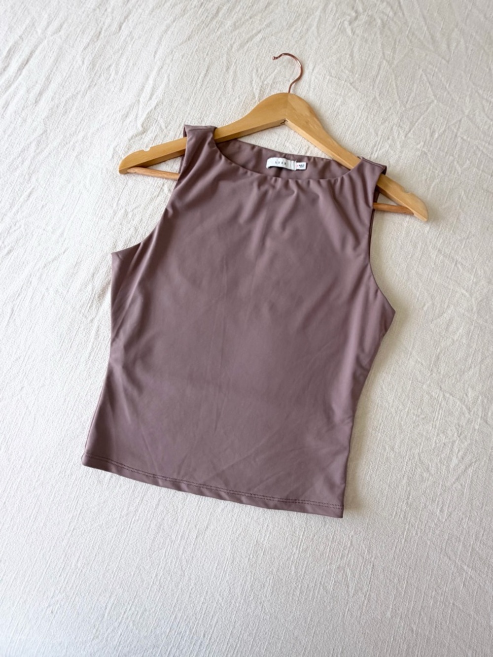 Lush | Mauve Sleeveless Crewneck Top
